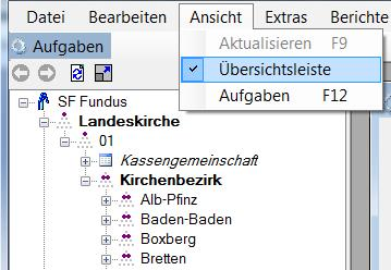 SF Library Tipps Übersichtsleiste