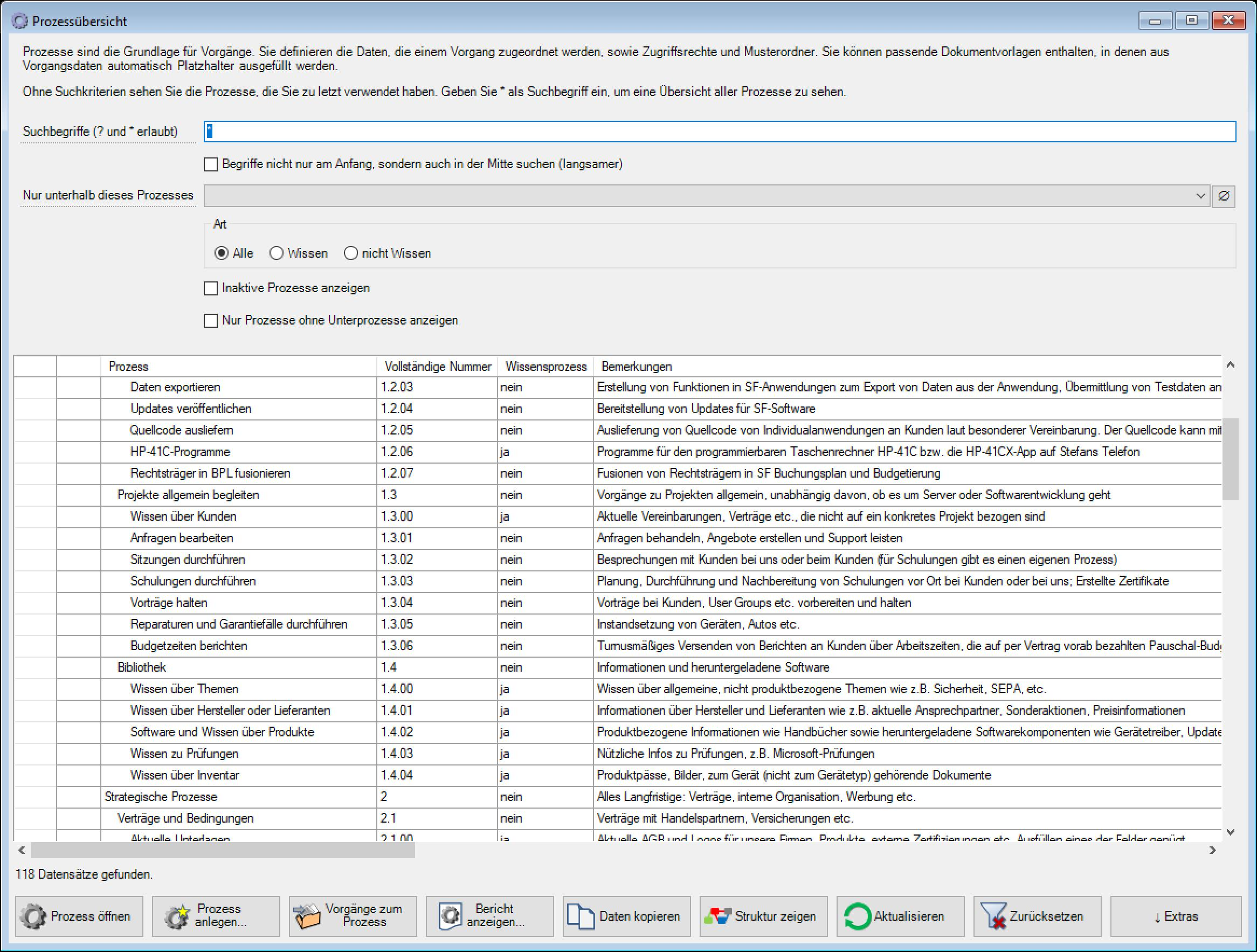 SF Ordnerplan Screenshot Prozessübersicht